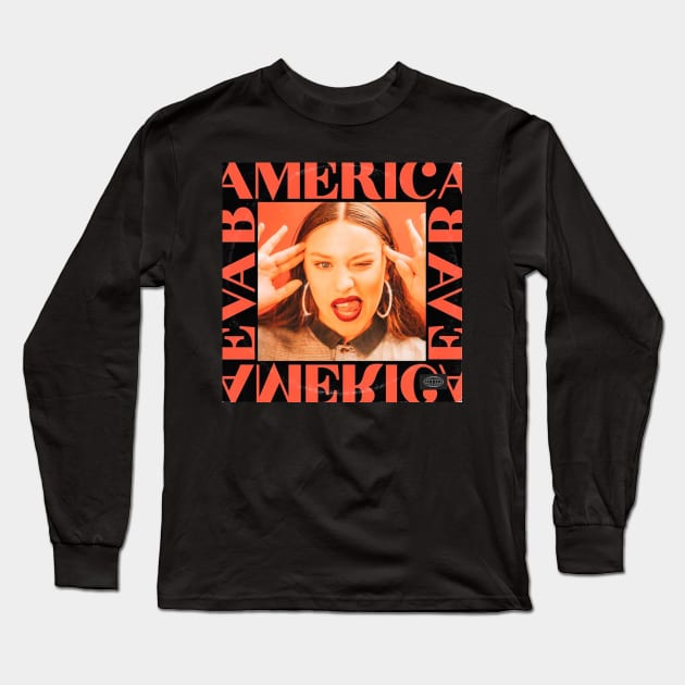 America eva b Long Sleeve T-Shirt by uchix